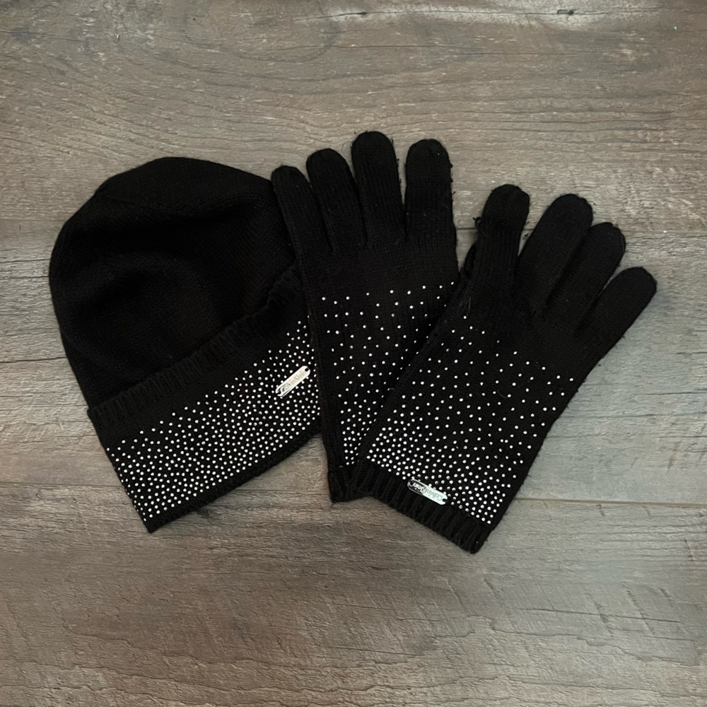Calvin Klein Winter Hat & Gloves Set | NWOT | Black